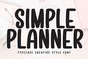 Simple Planner | Script Font, a Script Font by Scratchones (Thumbnail 1 of 8)