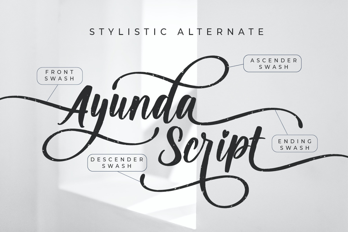 Modern Calligraphy - Ayunda Script, a Script Font by Debut Studio (Photo 10 of 10)