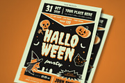 Retro Halloween Party Flyer, a Flyer Template by VectorVactory (Thumbnail 3 of 3)