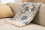 Peony - Sketch Flower Patterns, a Pattern Graphic by Pixel Perfect Patterns (Thumbnail 6 of 8)