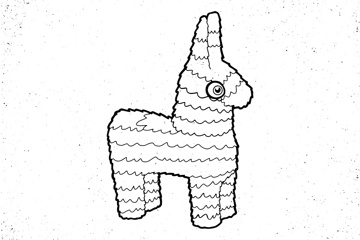Cinco De Mayo Piñata, a Seasonal Illustration by JoshuaRed Design (Photo 3 of 4)