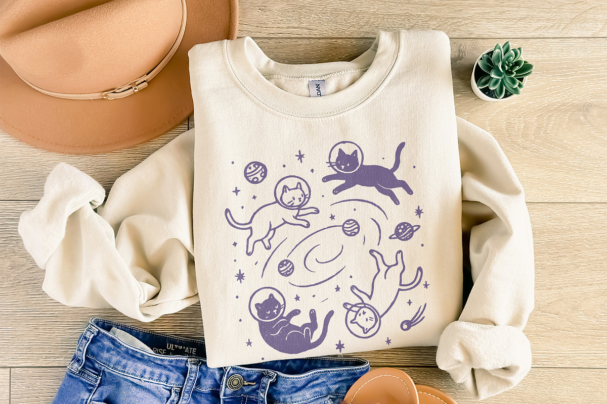Space Cat PNG, Cat PNG, Cute Cat, an Illustration by SharpMarketplace (Photo 8 of 9)