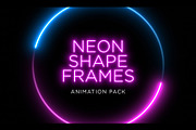 Neon Frame Loops – Shape Animations, a Background Graphic by Enchanted Studios (Thumbnail 1 of 4)