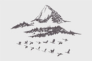 High detail mountain landscapes, an Illustration by TheMountBirdStudio (Thumbnail 6 of 9)
