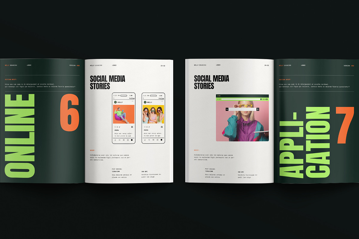 Creative Brand Identity Guidelines, a Brochure Template by E-Type (Photo 9 of 12)