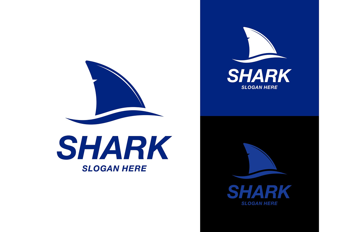 Shark Fin Ocean Logo, a Branding & Logo Template by ika trisiana