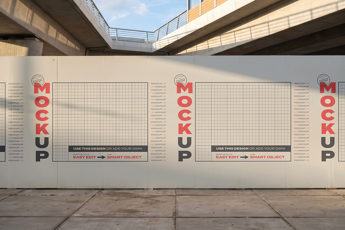 Street Big Signs Mockups Collection, an Advertising Mockup by Luuqas Design (Photo 6 of 7)