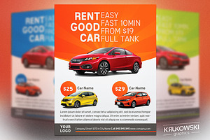 Car Rental Flyer Template