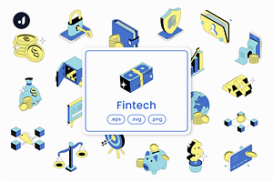 Fintech Illustration, an Object Graphic by Jump Studio