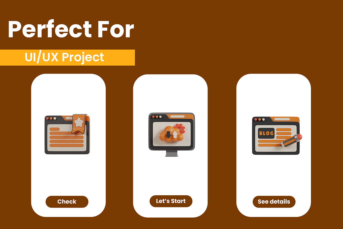 Website 3D Icon Pack, a 3D by baii09 (Photo 3 of 6)