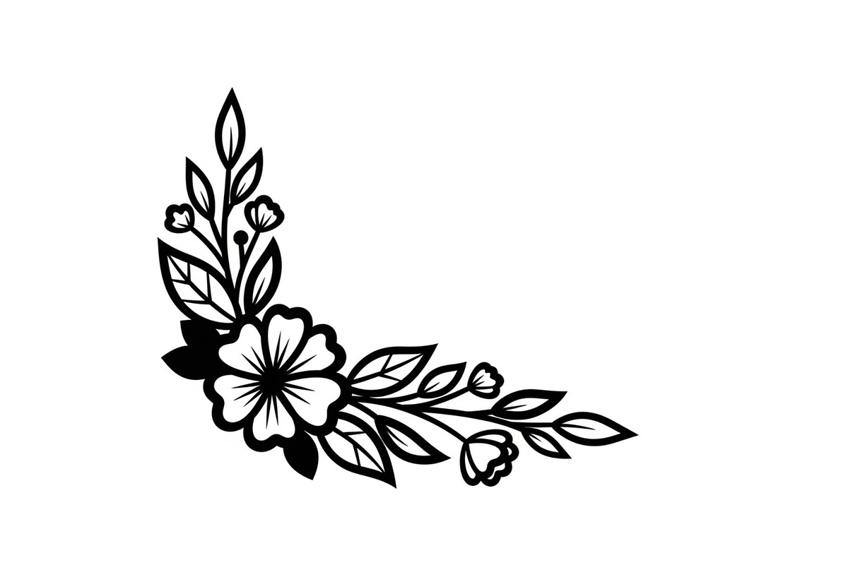 Floral Corner Ornament Clipart Bundl, an Illustration by Creativeshirt (Photo 15 of 48)