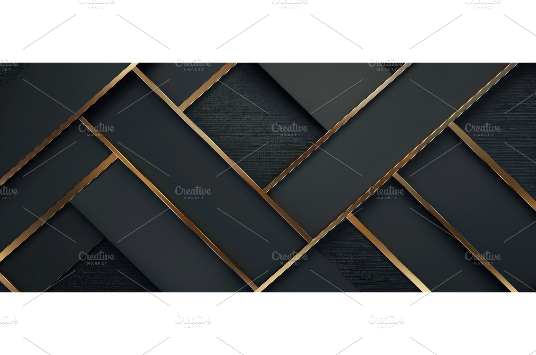 Luxury black and gold geometric, an Abstract Photo by piter.goskov