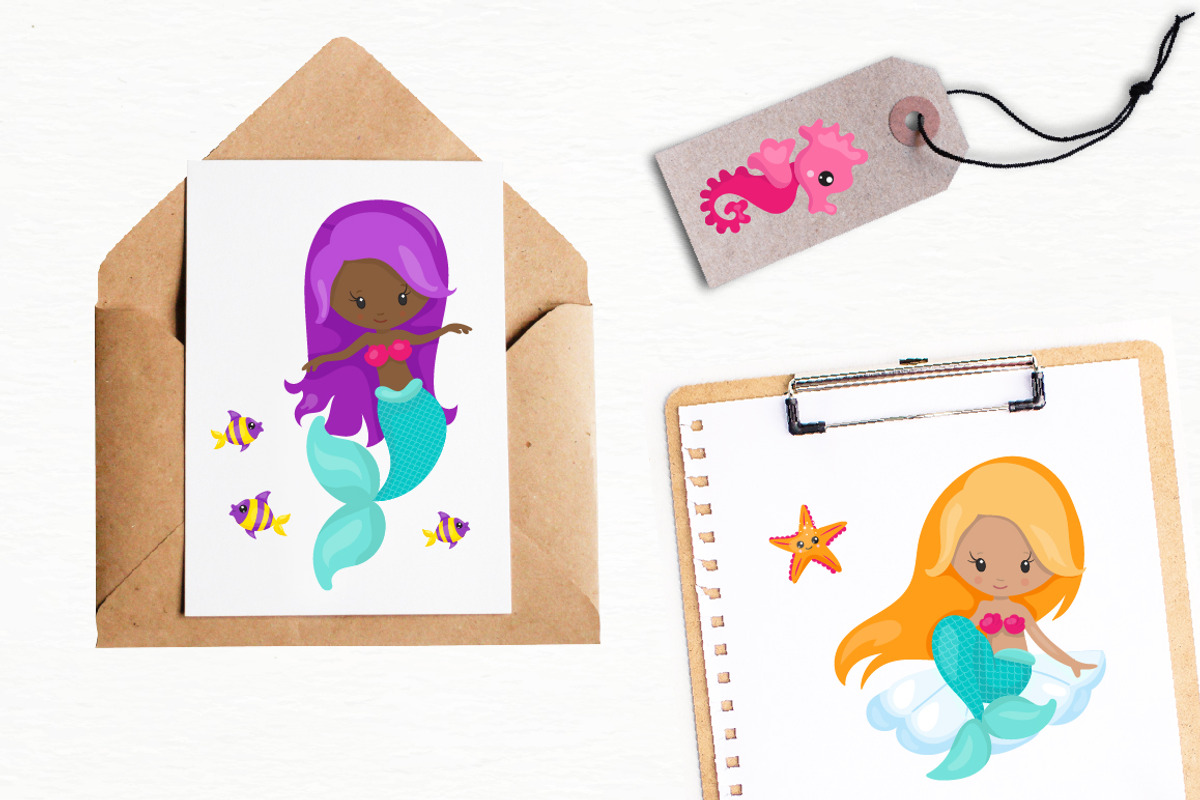 Mermaid Vibes, an Illustration by PrettyBundles (Photo 4 of 5)