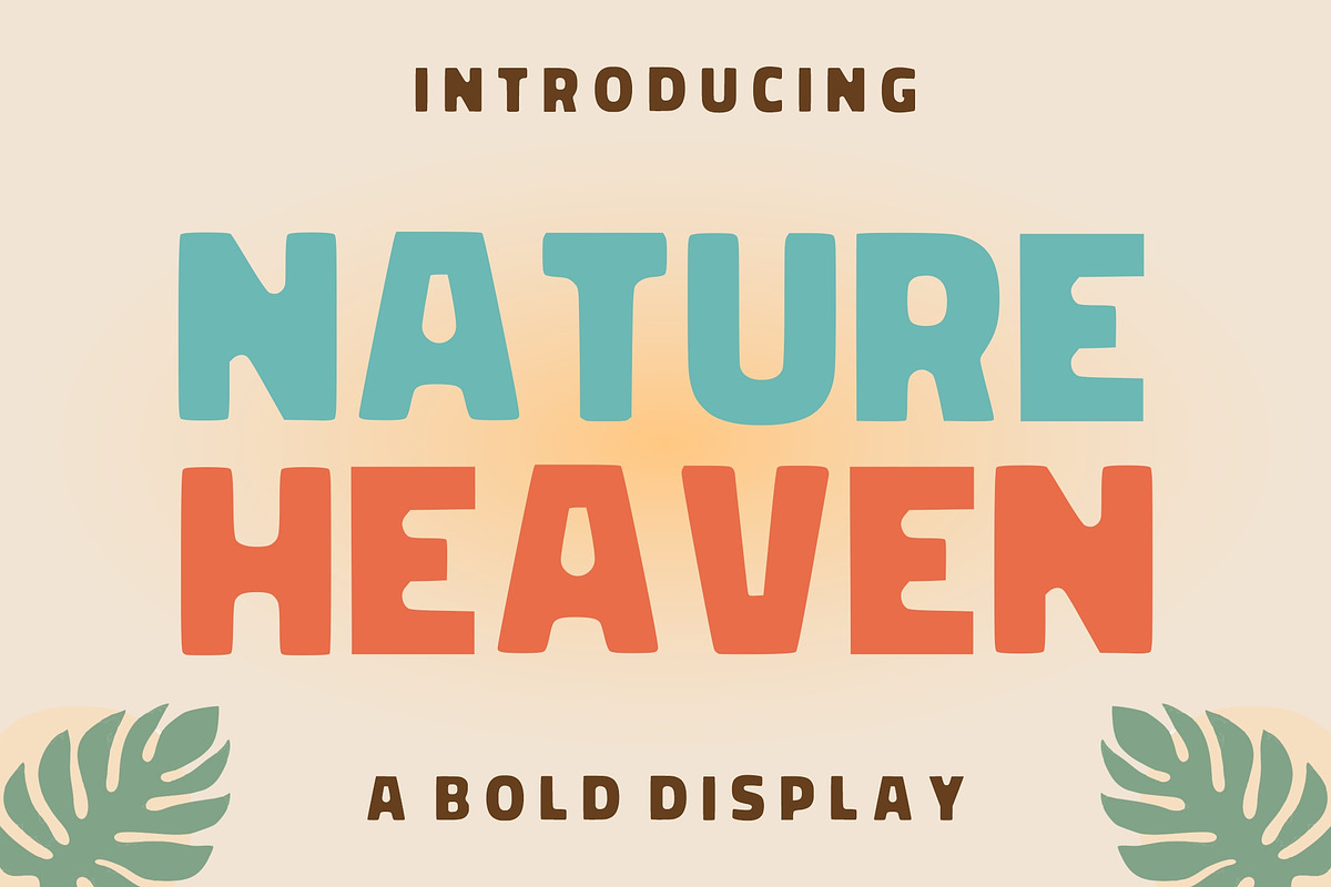Nature Heaven - Bold Display Font, a Sans Serif Font by Limited.studio (Photo 1 of 6)