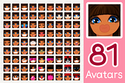 vector BIG avatars SET, a Templates & Theme by WINDmade (Thumbnail 21 of 40)