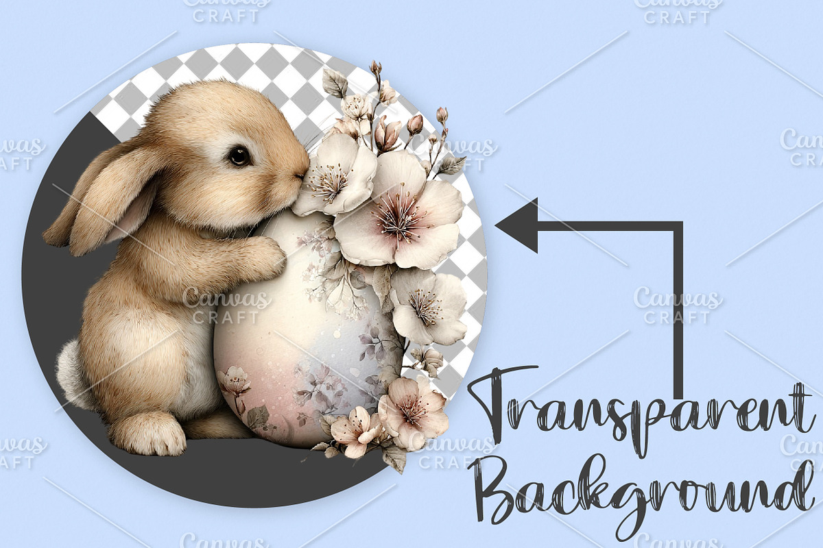 Quirky Easter Bunny Clipart Bundle, an Illustration by Canvas Craft (Photo 2 of 7)