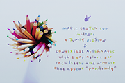 Magic Crayon SVG color font, a Handwritten Font by Ana's Fonts (Thumbnail 4 of 7)