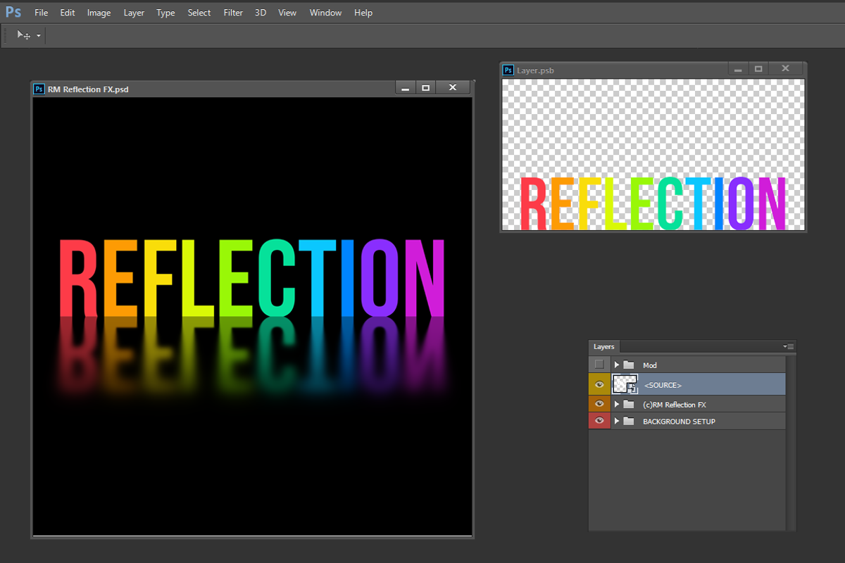 Photoshop's - RM Reflection D FX PSD, a Mockup by R M (Photo 4 of 4)