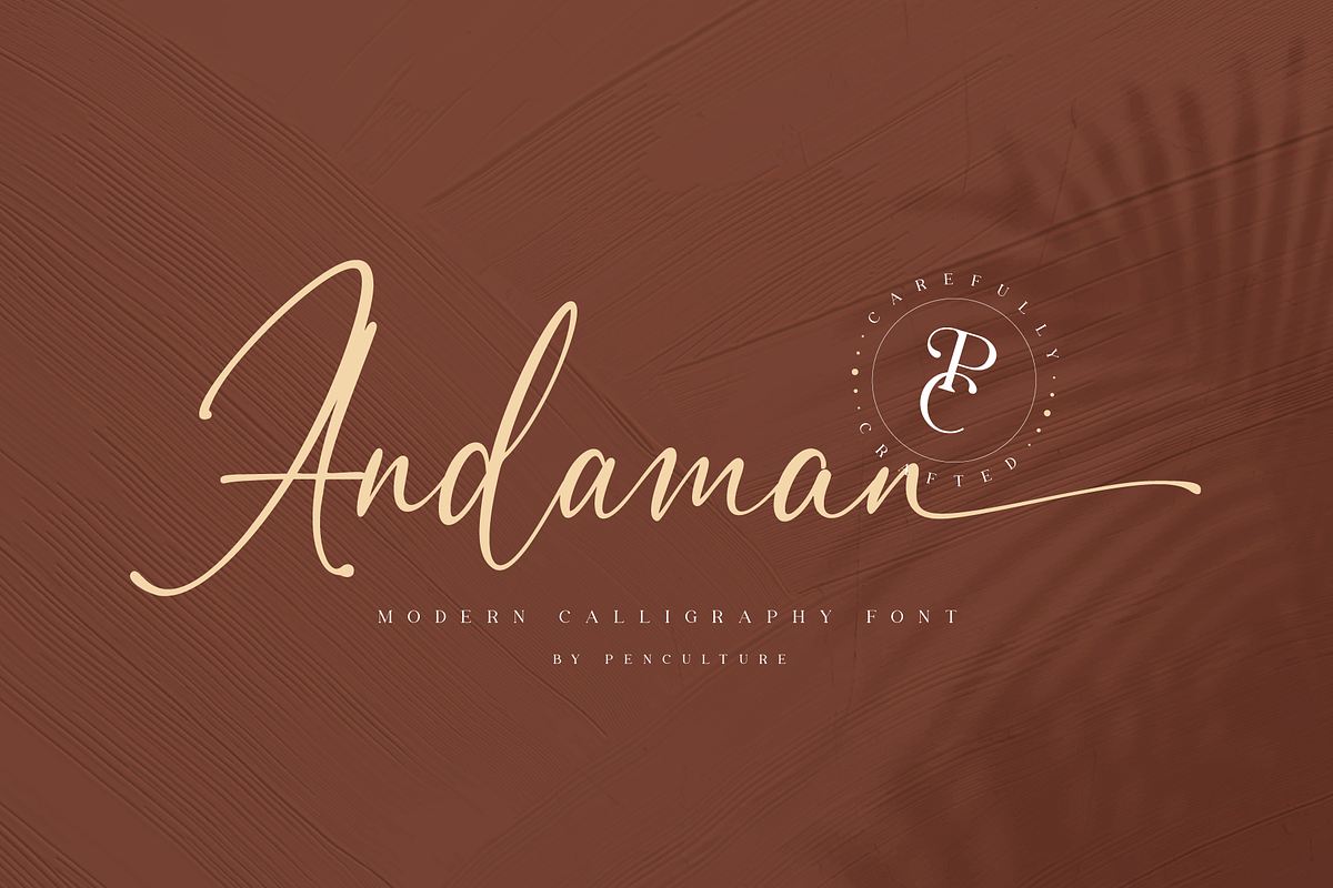 Andaman // Modern Calligraphy Font, a Script Font by Pen Culture (Photo 1 of 12)