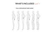 Straight Poses Expanded Pack Female, a Person Illustration by Art by Lin (Thumbnail 5 of 8)