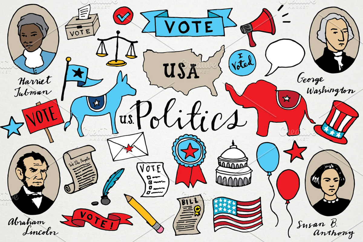 US Politics & Voting Illustrations, an Illustration by Lemonade Pixel (Photo 1 of 3)