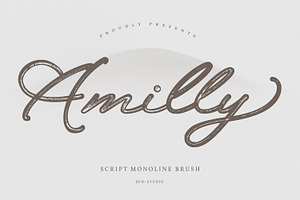 Amily, a Script Font by din-studio.com