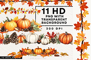Thanksgiving Clipart Fall Watercolor, an Object Graphic by artinspirestudio (Thumbnail 1 of 10)