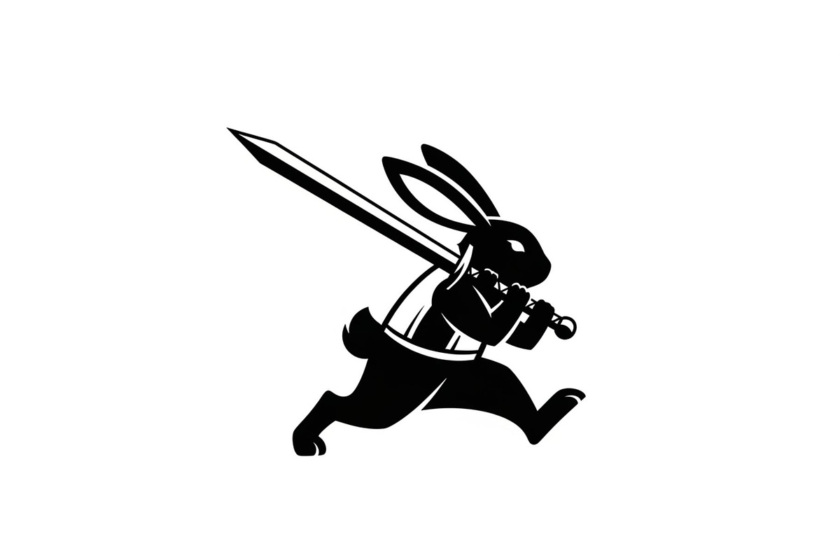 Warrior Bunny Knight Silhouette, an Illustration by jahid234 (Photo 11 of 49)