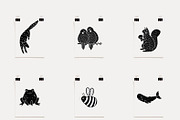 Cute animals BUNDLE, an Animal Illustration by Mii Lab (Thumbnail 7 of 20)