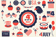 4th of July Patriotic Illustrations, an Object Illustration by Ninos Mandala (Thumbnail 1 of 3)