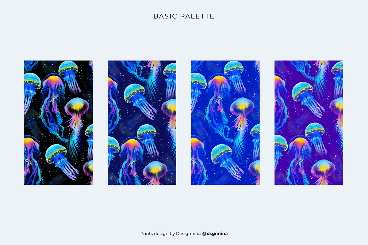 MEDUZA — Luxury Seamless Pattern, a Pattern Graphic by Designnina Shop (Photo 2 of 13)