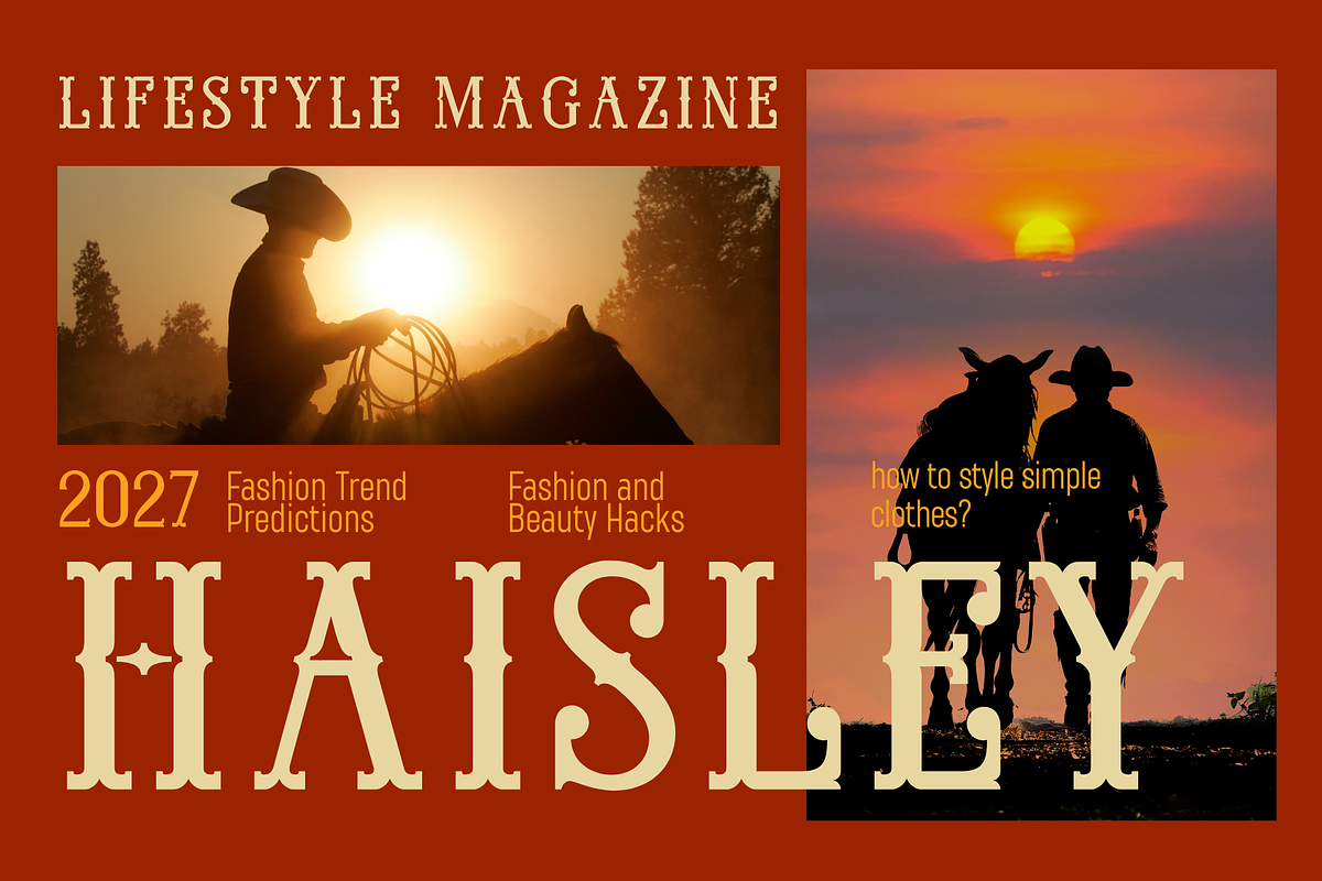 Western Sheriff - Cowboy Font, a Serif Font by Sronstudio (Photo 8 of 12)