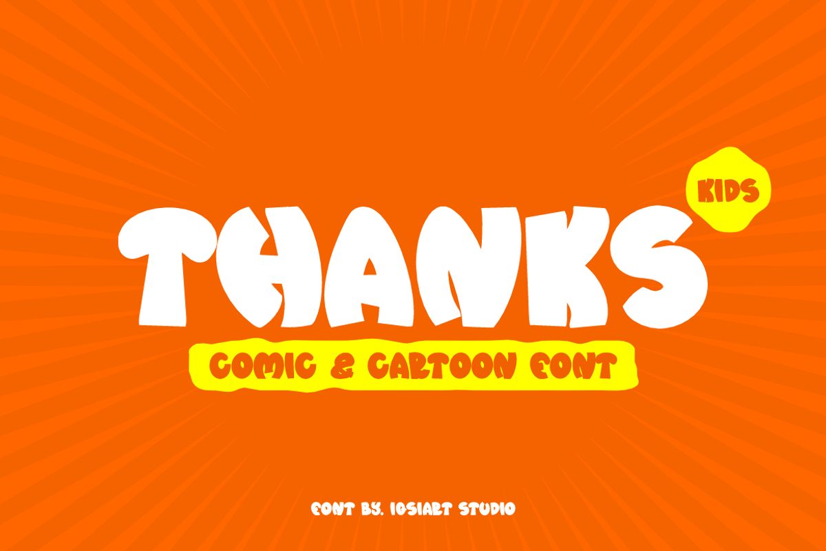 Komas Cartoon Font, a Sans Serif Font by Iqsiart Studio (Photo 5 of 7)