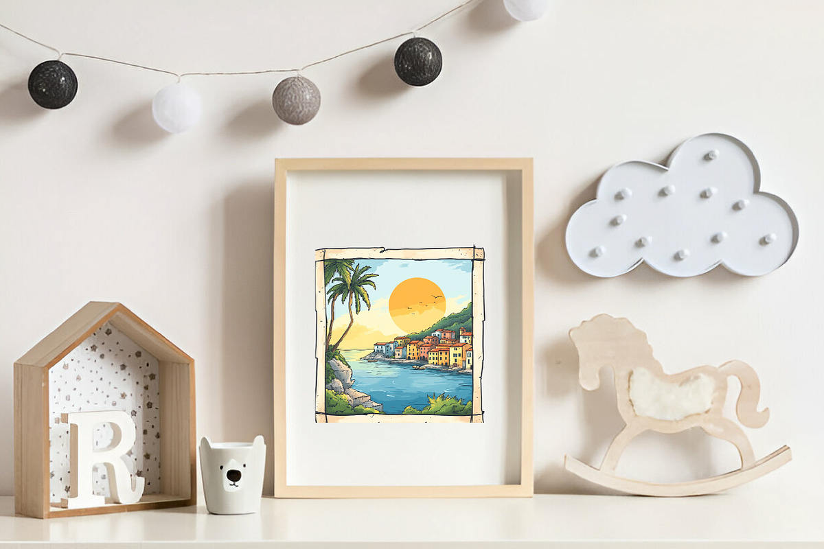 Antique Italian Summer Clipart, an Illustration by CreationArt (Photo 5 of 9)