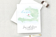 Watercolor Map of Haiti, an Illustration by Beloved Paper (Thumbnail 5 of 6)