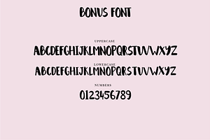 Bold Brush Font Bonus Font