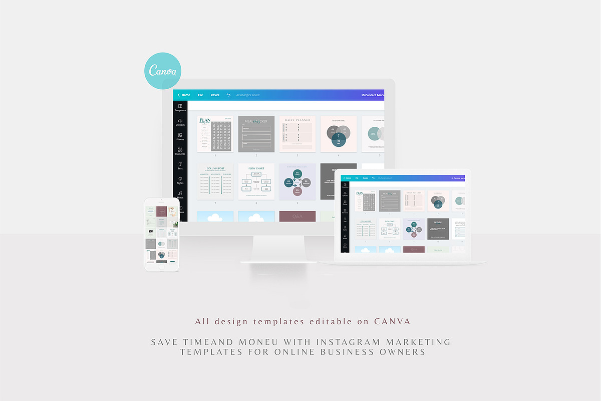 Content Marketing Template CANVA, a Social Media Template by goodesign (Photo 2 of 23)