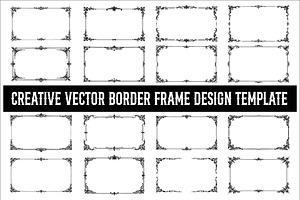 Creative Vector Border Frame Design, an Illustration by Amazin_art