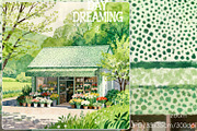 Dreamy Watercolor Flower Shop, a Decorative Illustration by yahu88studio (Thumbnail 1 of 3)