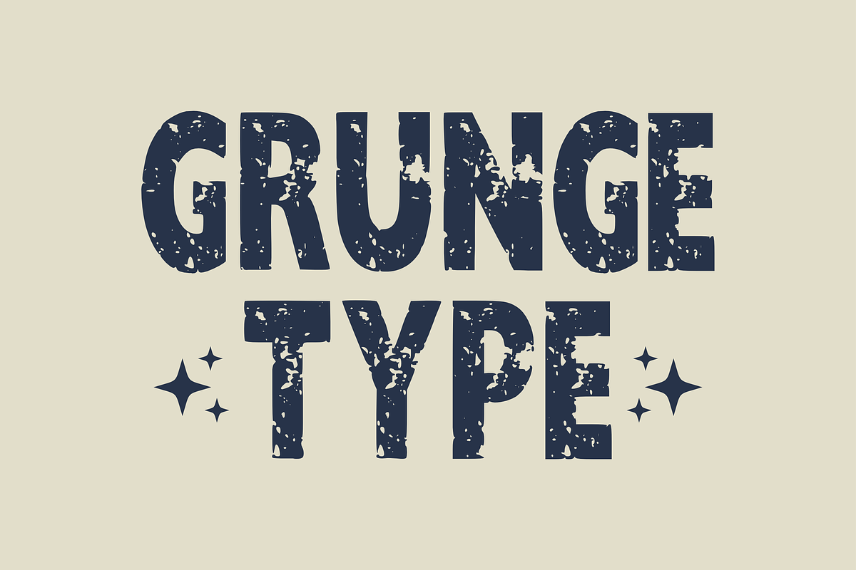 Black Grunge - Grunge Font Type, a Font by KiddoGlyphs Studio (Photo 2 of 3)