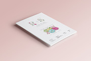 Floral Wedding Invite/Save the date, an Invitation Template by Kreativity13 (Thumbnail 2 of 2)