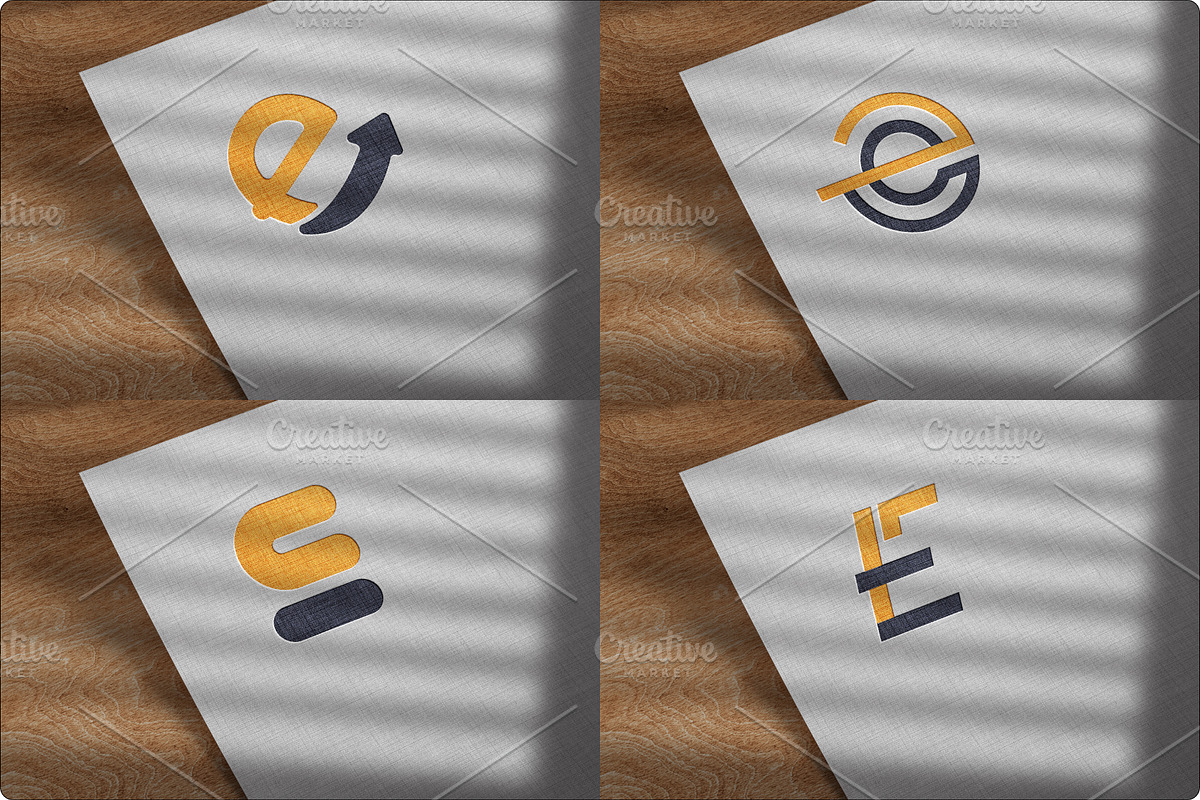 Elegant E: 4 Vector Logo Icon Design, a Branding & Logo Template by DesignBox (Photo 1 of 5)