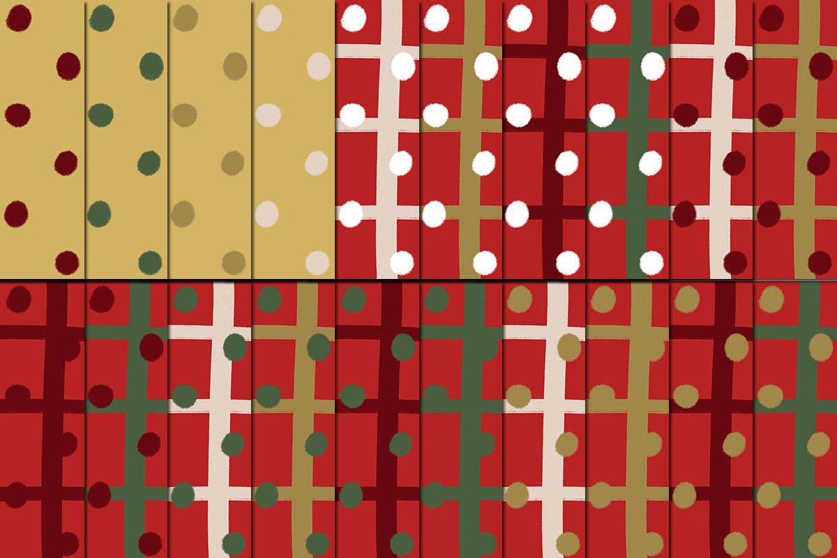 Christmas Pattern Bundle Background, a Pattern Graphic by tchastudio (Photo 2 of 13)