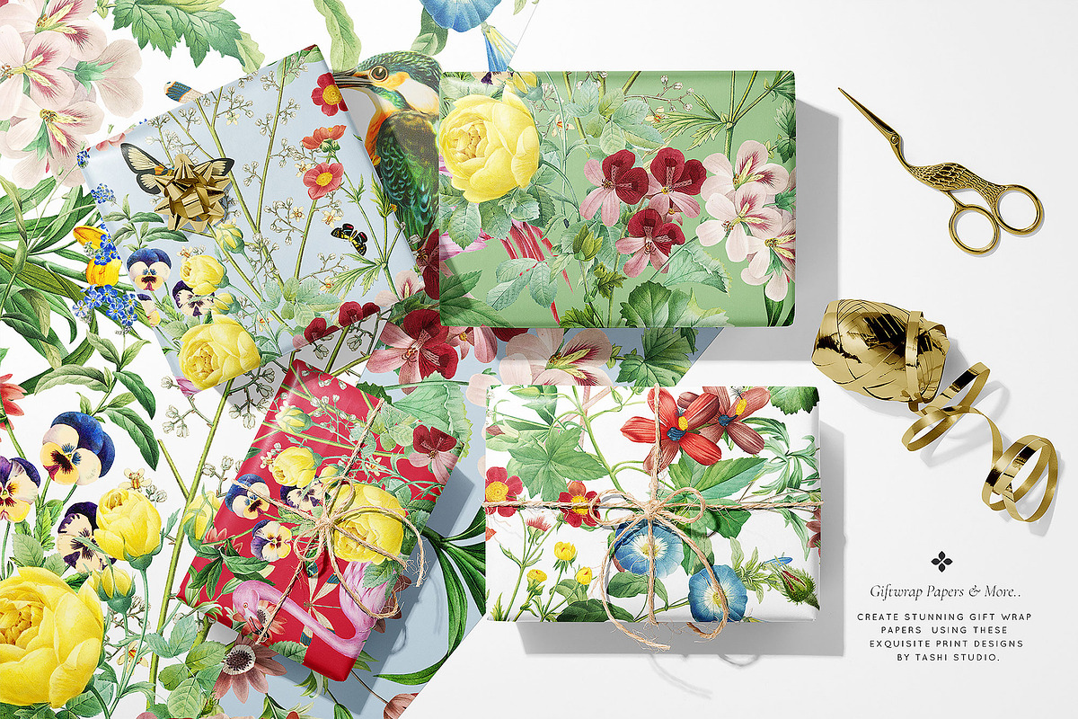 Summer Bloom Seamless Prints & Motif, a Pattern Graphic by TSTUDIO (Photo 6 of 10)