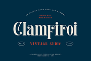 Clamfiroi, a Serif Font by ilhamtaro (Thumbnail 1 of 12)