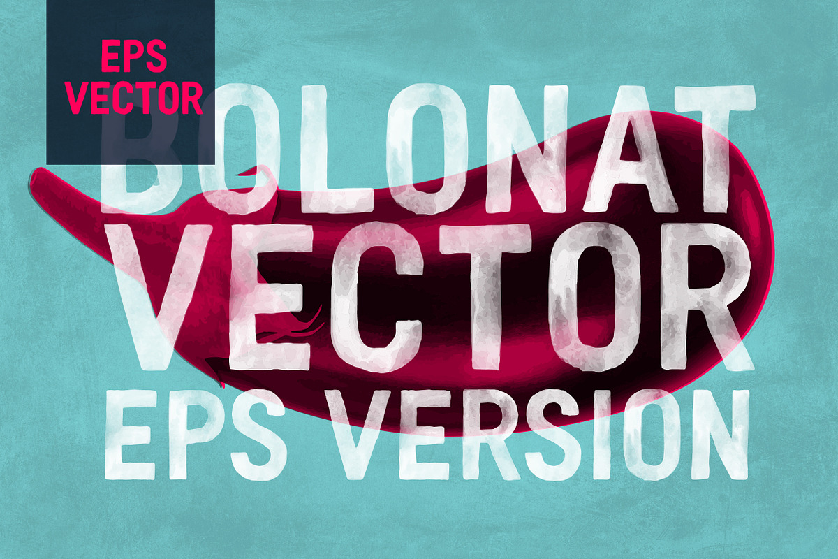 Bolonat Vector Font - EPS Version
