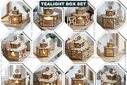 Christmas Candle Holder with Lid, a Graphic by AtacanDigital (Thumbnail 3 of 16)
