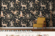 Vintage Forest. Watercolor clipart, an Animal Illustration by Ooh Lily (Thumbnail 4 of 22)