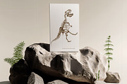 Dinosaur Skeletons Clip Art, an Illustration by Alena Sid (Thumbnail 6 of 13)