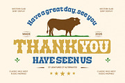 Brokense Cowboy Western Slab Serif, a Slab Serif Font by timelesstype.co (Thumbnail 20 of 20)